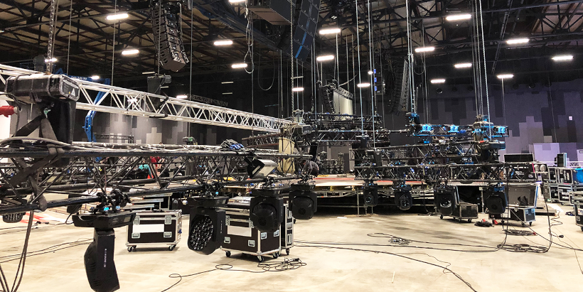 Aufbau von Mietmaterial